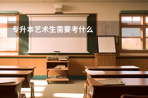 专升本艺术生需要考什么