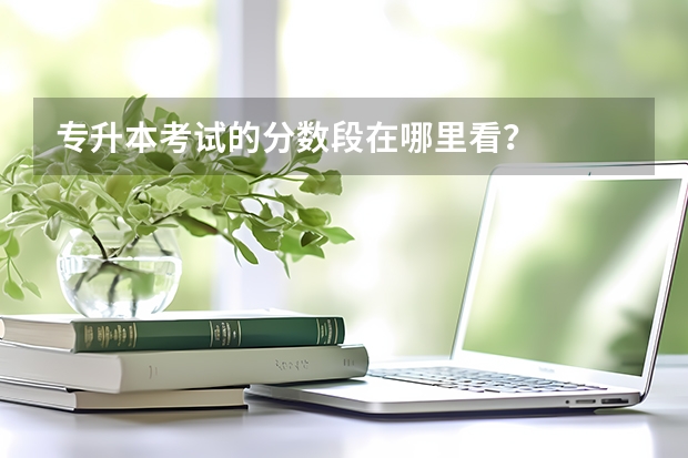 专升本考试的分数段在哪里看？