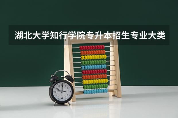 湖北大学知行学院专升本招生专业大类报考占比表（专升本招生专业）