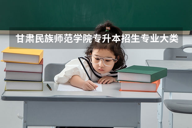 甘肃民族师范学院专升本招生专业大类报考占比表（专升本招生专业）