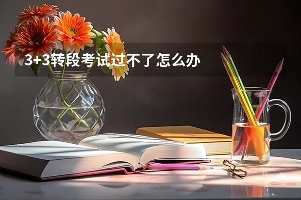 3+3转段考试过不了怎么办