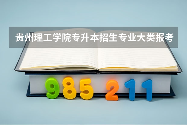 贵州理工学院专升本招生专业大类报考占比表（专升本招生专业）