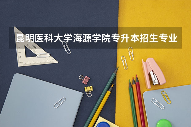 昆明医科大学海源学院专升本招生专业大类报考占比表（专升本招生专业）