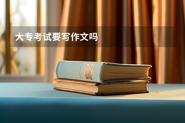大专考试要写作文吗