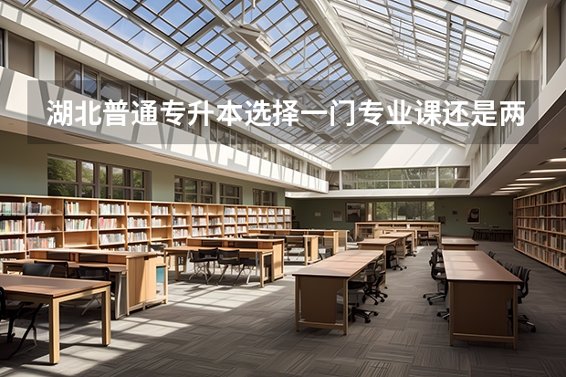 湖北普通专升本选择一门专业课还是两门？专业课怎么选？