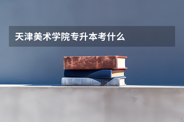 天津美术学院专升本考什么