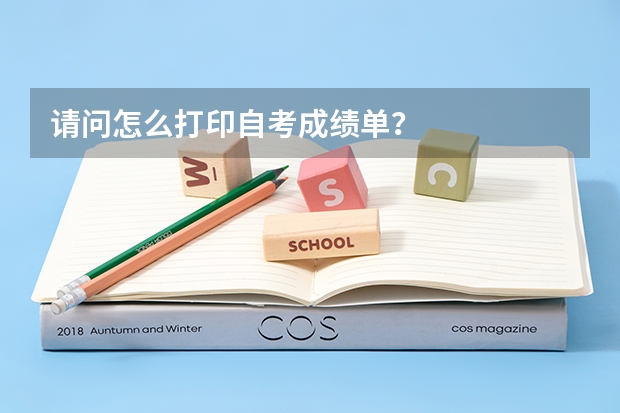 请问怎么打印自考成绩单？
