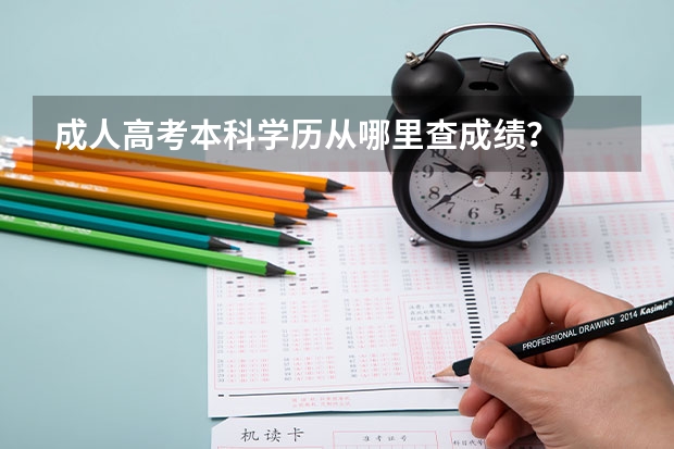 成人高考本科学历从哪里查成绩？