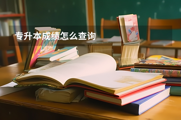 专升本成绩怎么查询