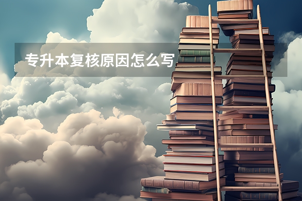 专升本复核原因怎么写