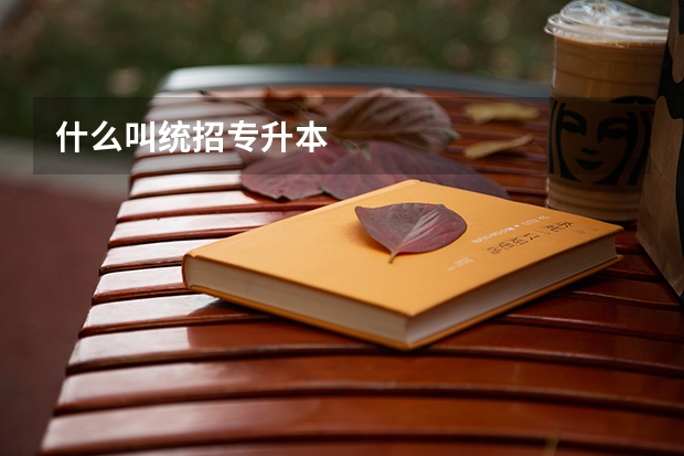 什么叫统招专升本