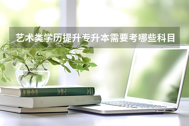 艺术类学历提升专升本需要考哪些科目？