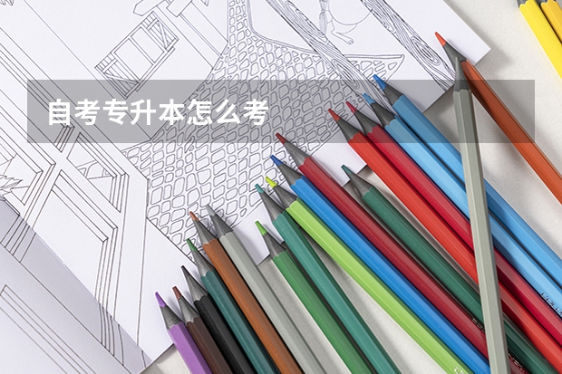 自考专升本怎么考