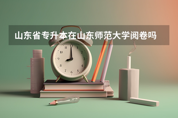 山东省专升本在山东师范大学阅卷吗