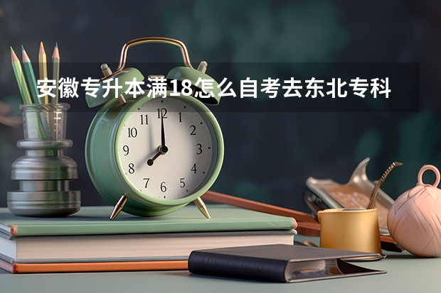 安徽专升本满18怎么自考去东北专科