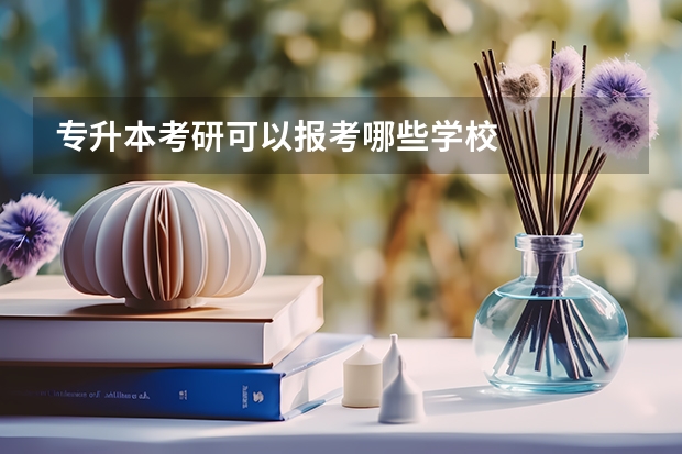 专升本考研可以报考哪些学校