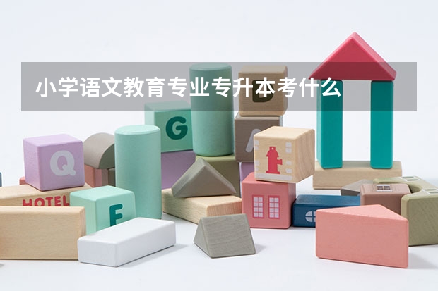 小学语文教育专业专升本考什么