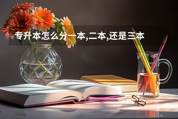 专升本怎么分一本,二本,还是三本