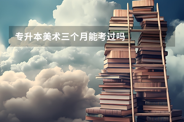 专升本美术三个月能考过吗