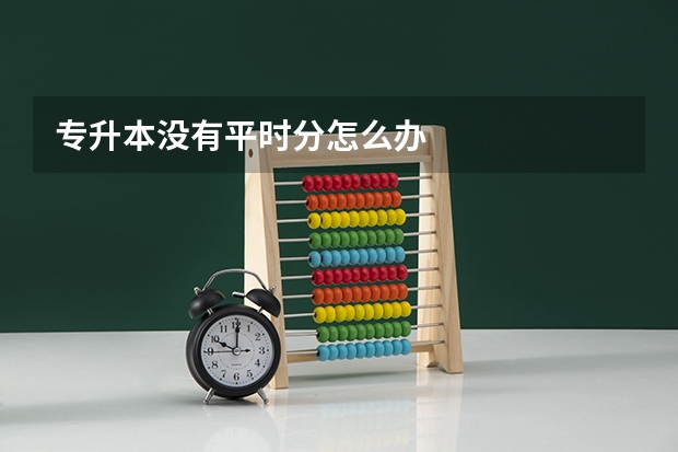 专升本没有平时分怎么办