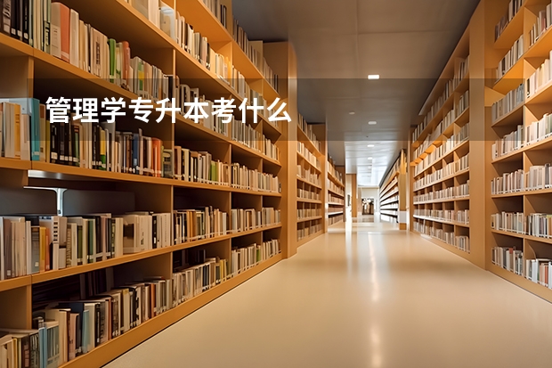 管理学专升本考什么